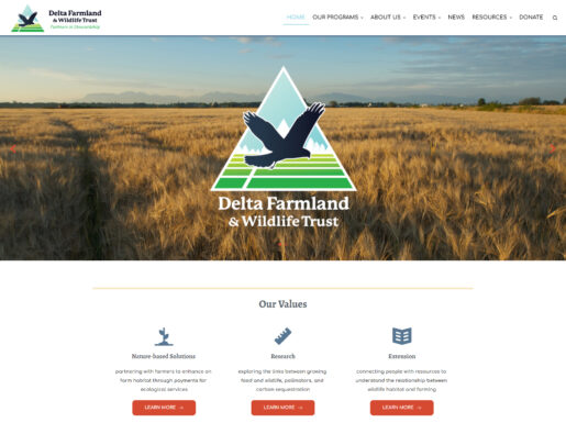 DeltaFarmland - Landing Page Screenshot -2022